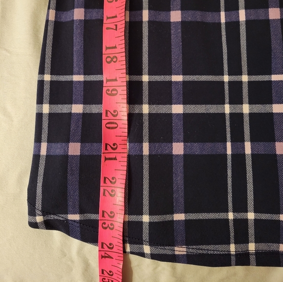 Blue & white checkered top XS - Picture 3 of 5